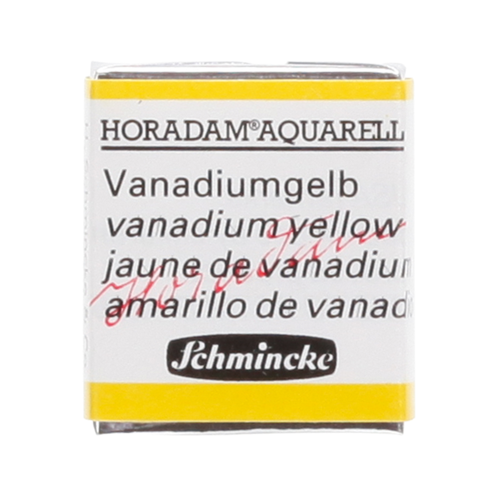 Peinture aquarelle Horadam demi-godet extra-fine 207 - Jaune de vanadium