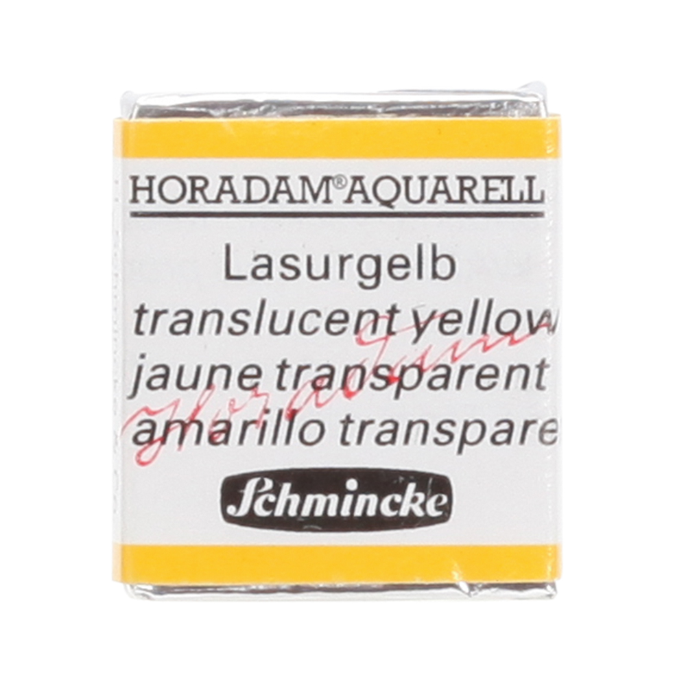 Peinture aquarelle Horadam demi-godet extra-fine 209 - Jaune transparent