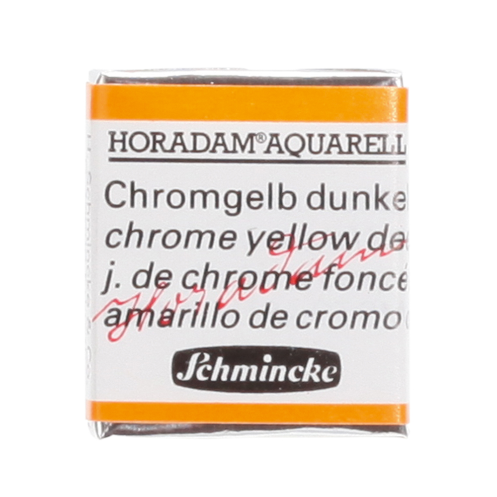 Peinture aquarelle Horadam demi-godet extra-fine 213 - Jaune de chrome foncé