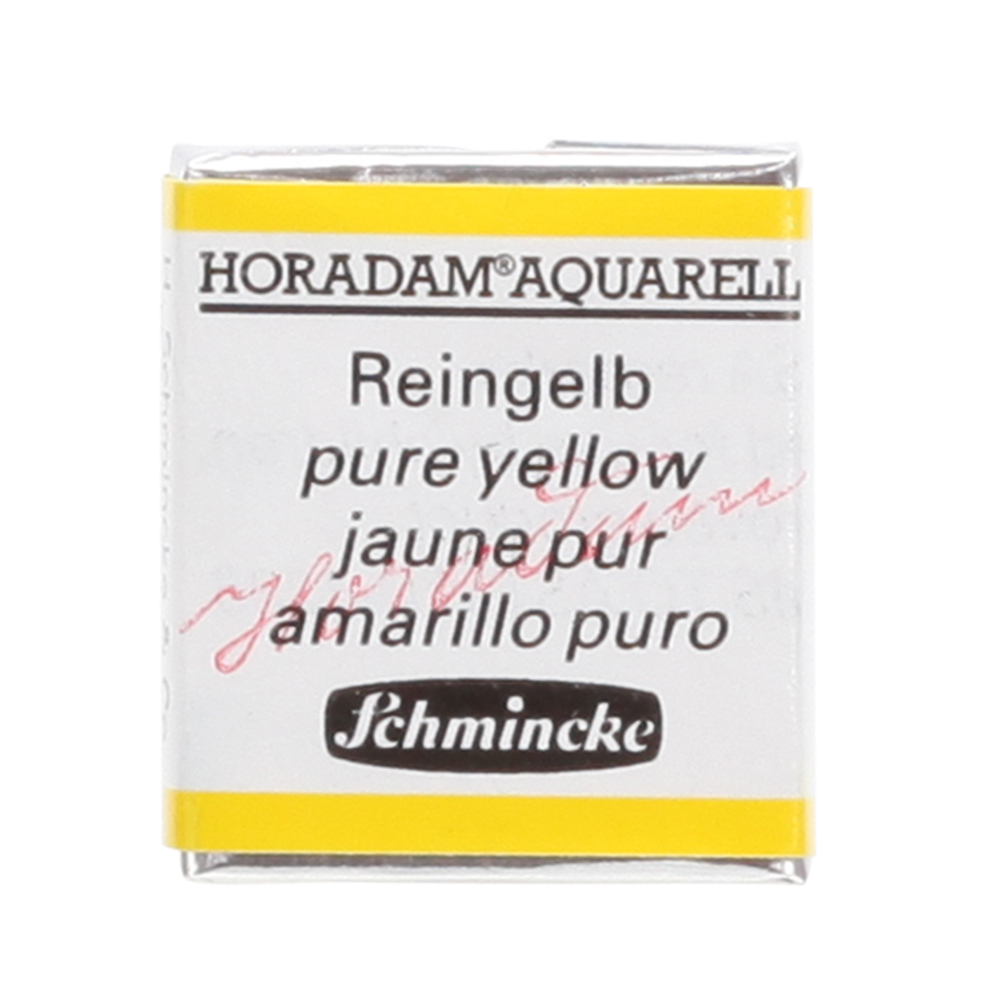 Peinture aquarelle Horadam demi-godet extra-fine 216 - Jaune pur