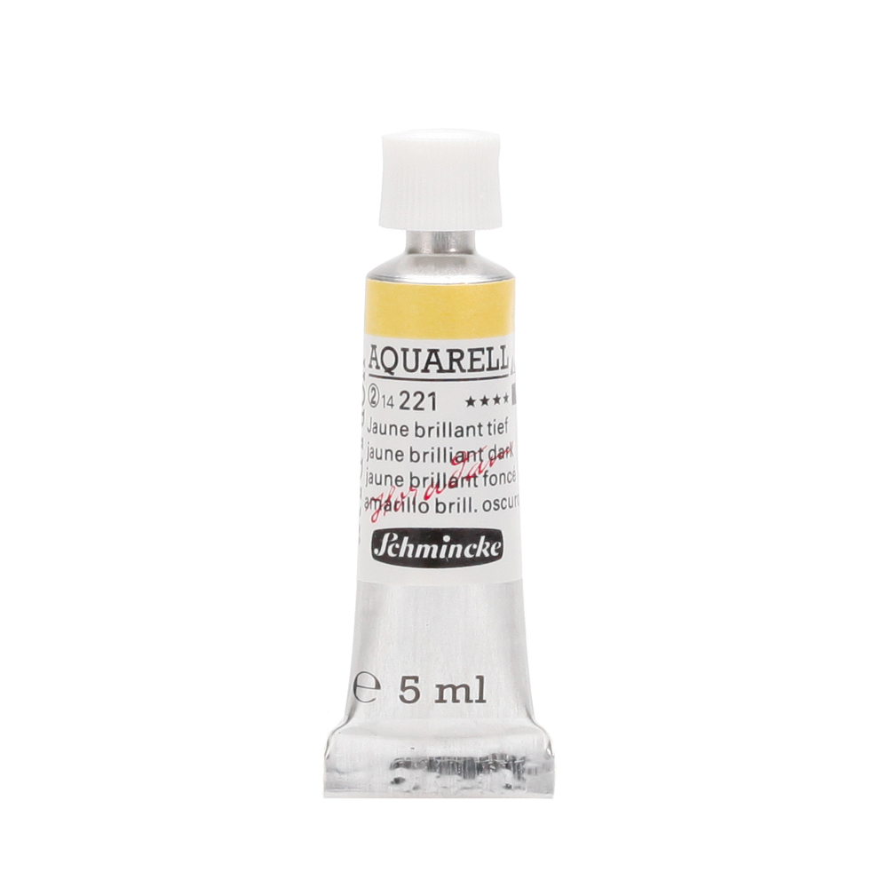 Peinture aquarelle Horadam 5 ml extra-fine 221 - Jaune brillant foncé