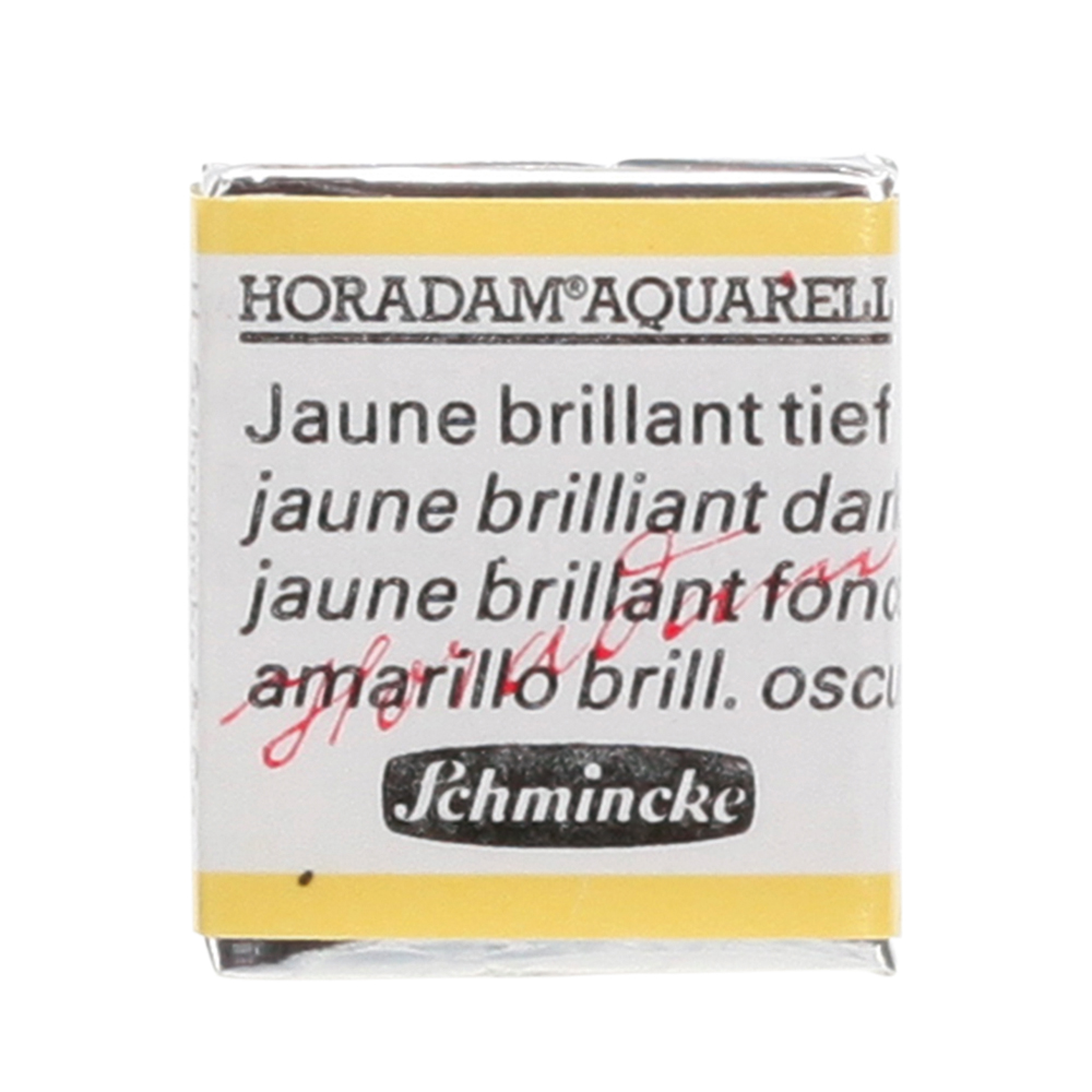 Peinture aquarelle Horadam demi-godet extra-fine 221 - Jaune brillant foncé