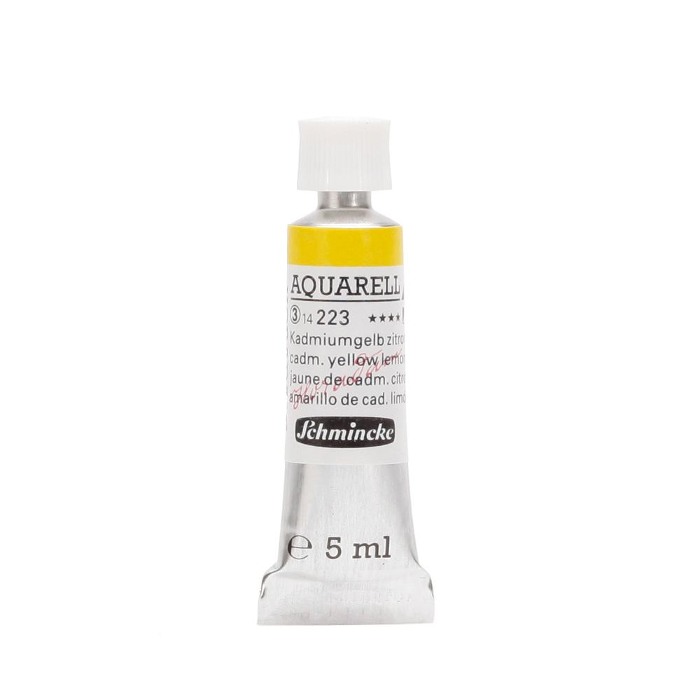 Peinture aquarelle Horadam 5 ml extra-fine 223 - Jaune de cadmium citron