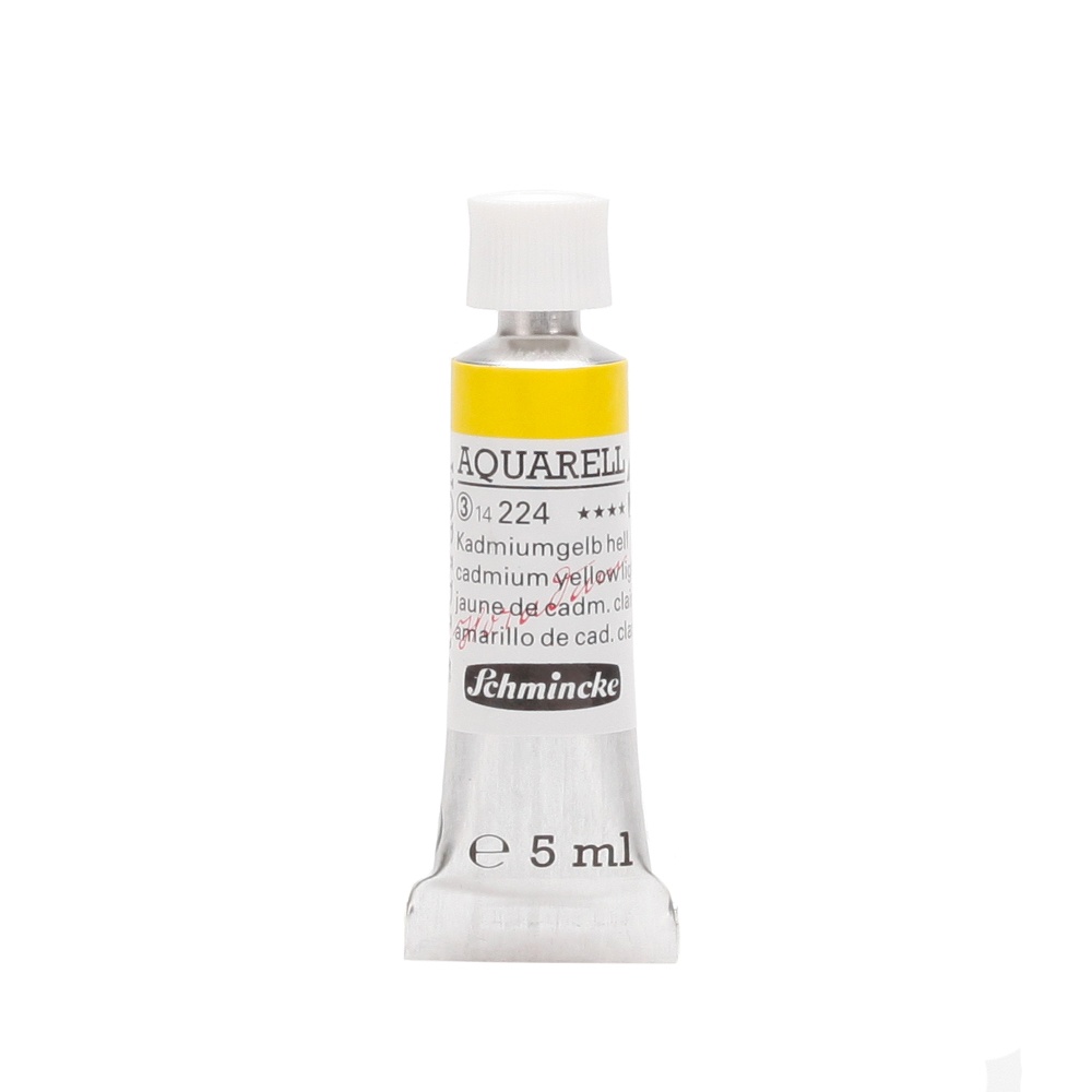 Peinture aquarelle Horadam 5 ml extra-fine 224 - Jaune de cadmium clair