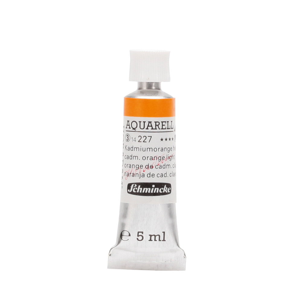 Peinture aquarelle Horadam 5 ml extra-fine 227 - Orange de cadmium clair