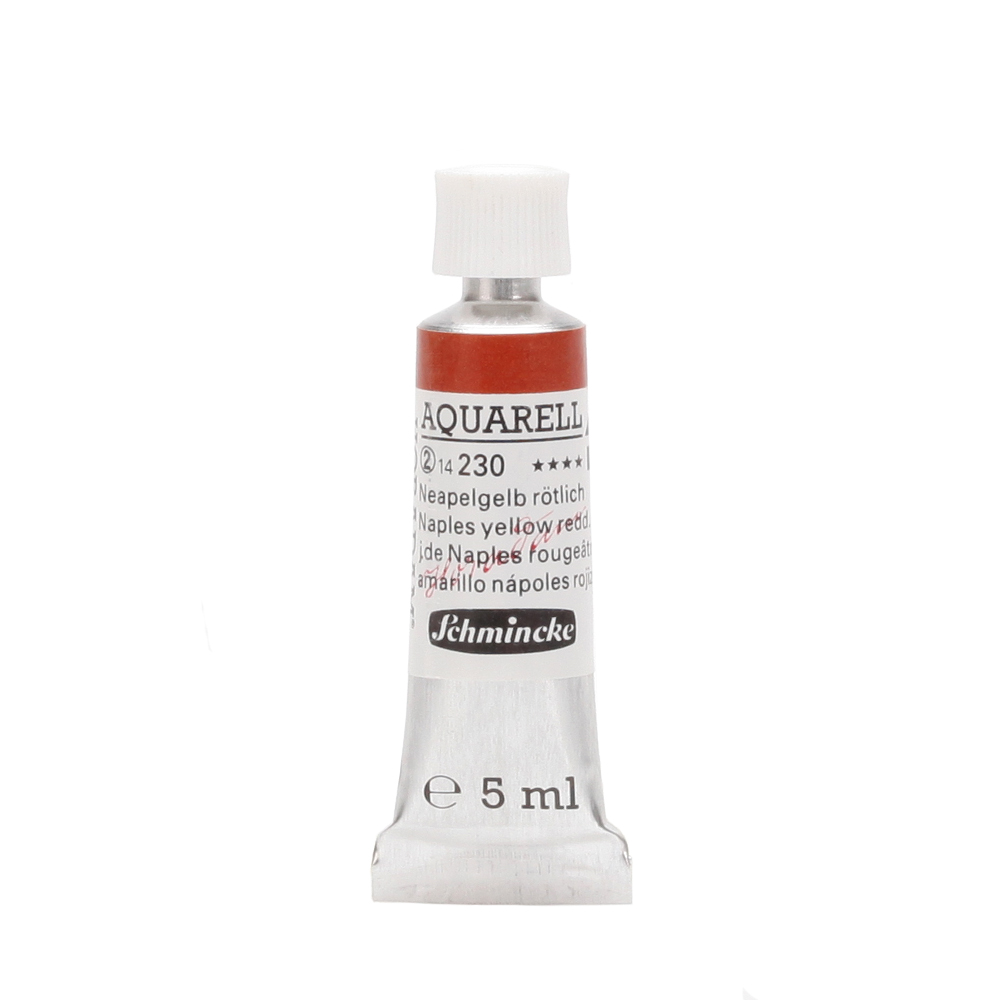 Peinture aquarelle Horadam 5 ml extra-fine 230 - Jaune de Naples rougeâtre