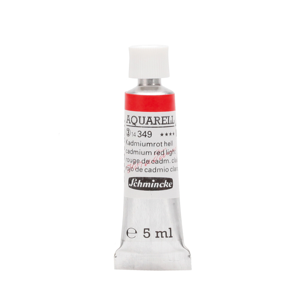 Peinture aquarelle Horadam 5 ml extra-fine 349 - Rouge de cadmium clair