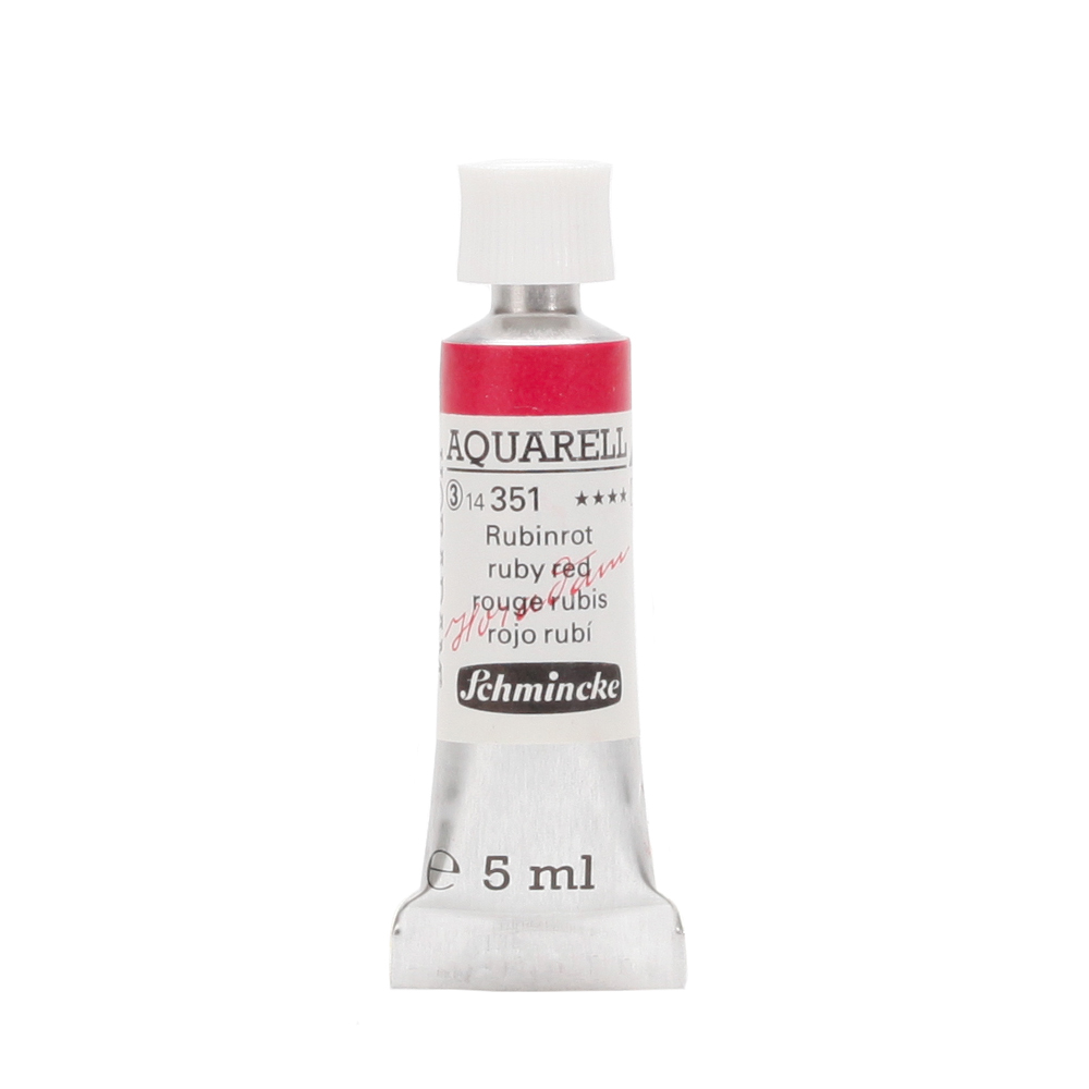 Peinture aquarelle Horadam 5 ml extra-fine 351 - Rouge rubis