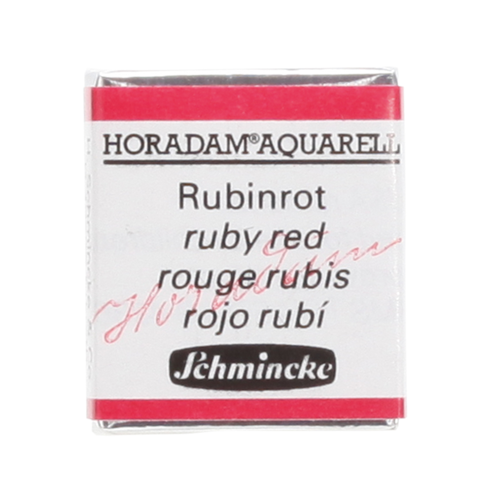 Peinture aquarelle Horadam demi-godet extra-fine 351 - Rouge rubis