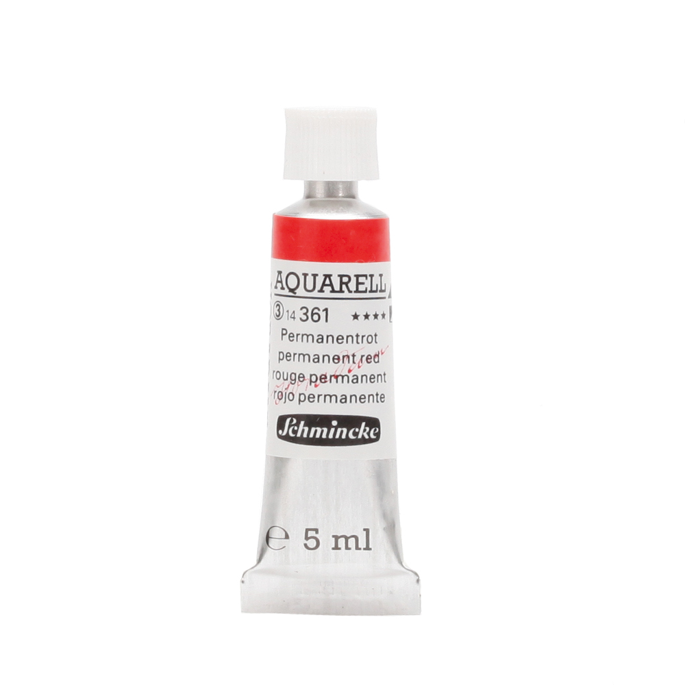 Peinture aquarelle Horadam 5 ml extra-fine 361 - Rouge permanent