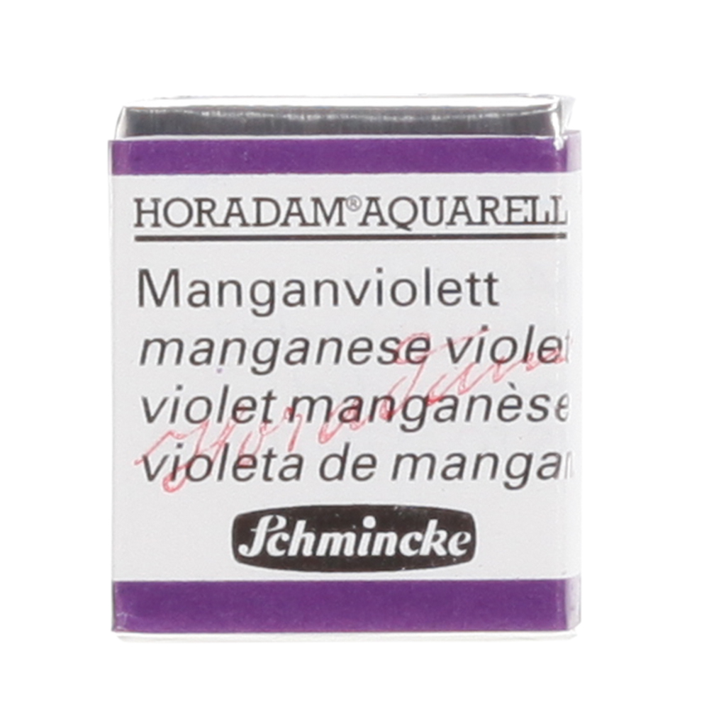 Peinture aquarelle Horadam demi-godet extra-fine 474 - Violet manganèse