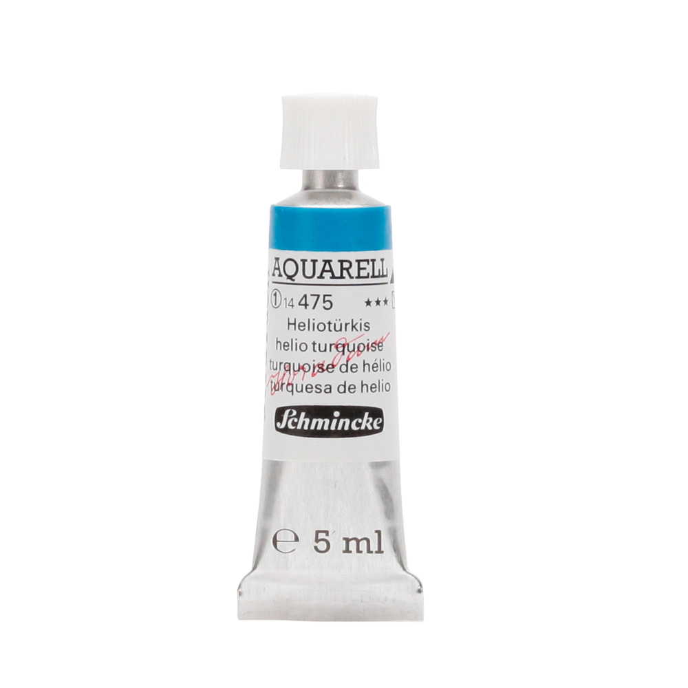 Peinture aquarelle Horadam 5 ml extra-fine 475 - Turquoise hélio