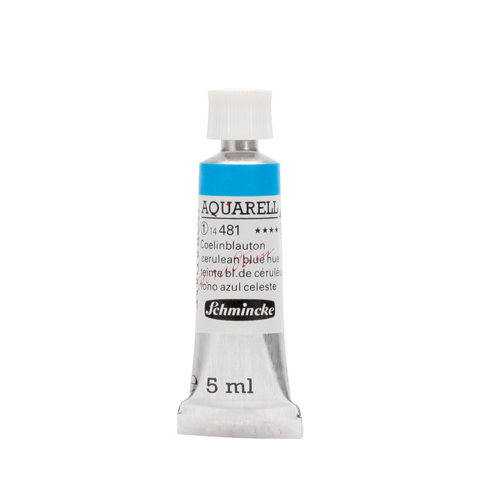 Peinture aquarelle Horadam 5 ml extra-fine 481 - Teinte bleu de cerulem