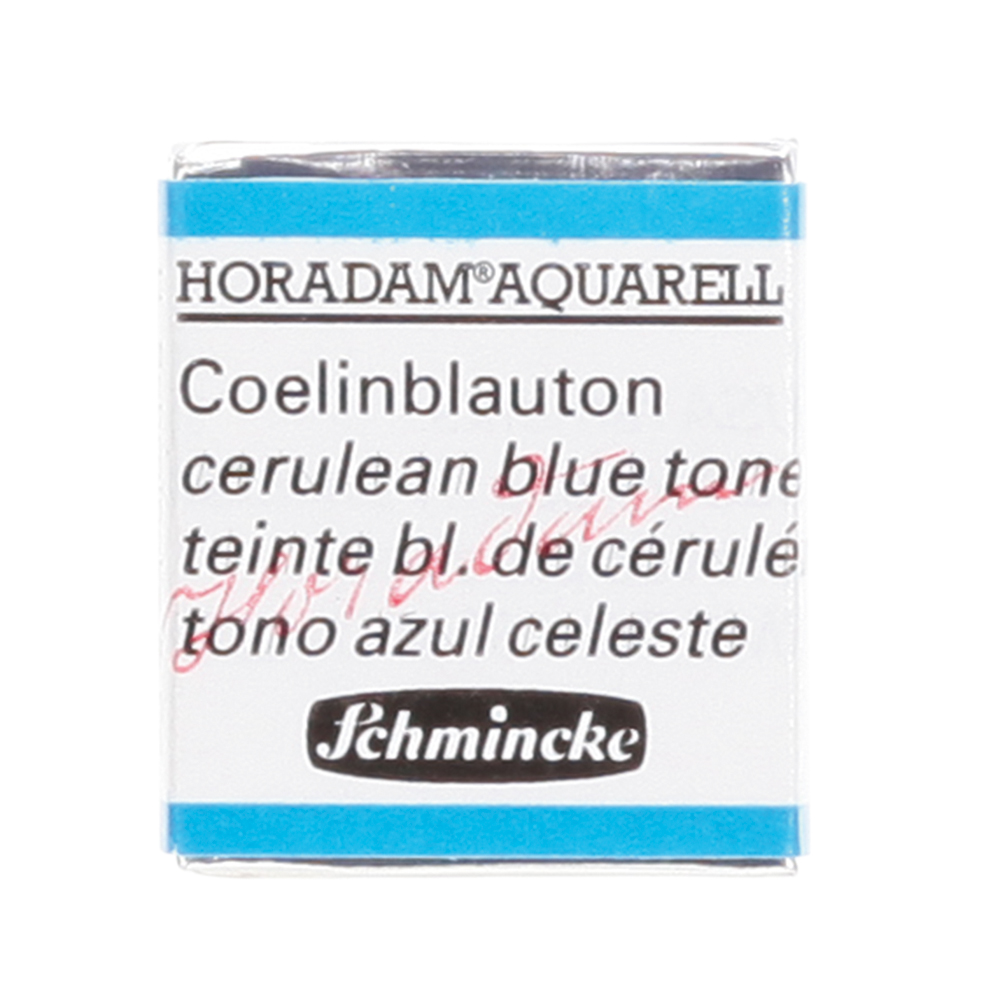 Peinture aquarelle Horadam demi-godet extra-fine 481 - Teinte bleu de cerulem