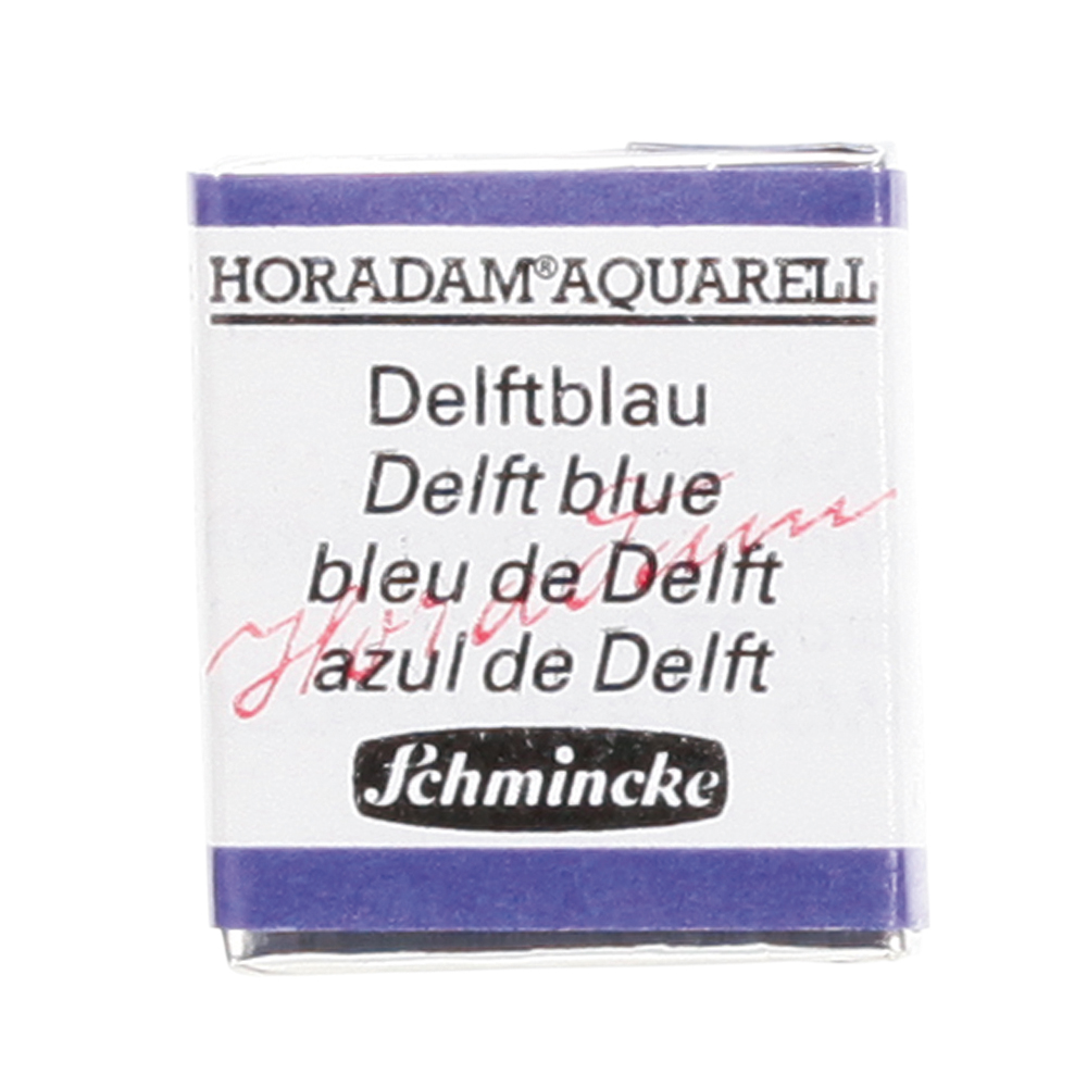 Peinture aquarelle Horadam demi-godet extra-fine 482 - Bleu de delft