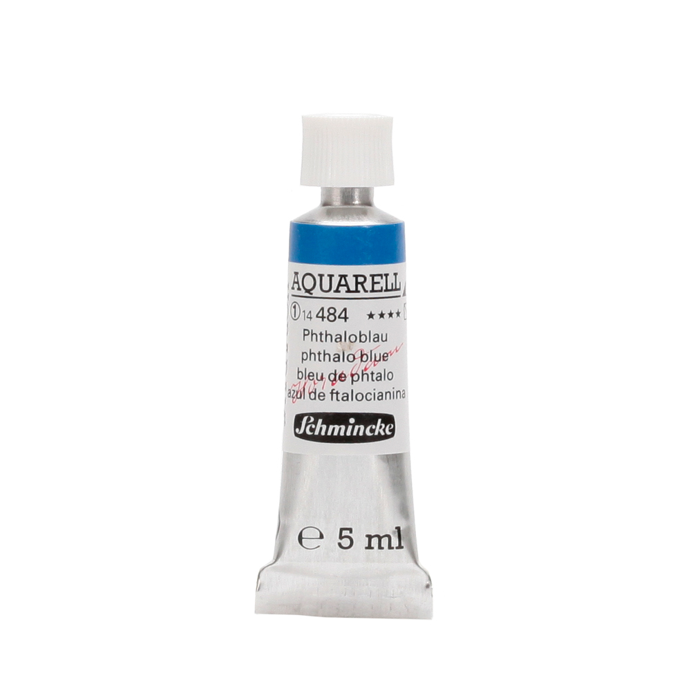 Peinture aquarelle Horadam 5 ml extra-fine 484 - Bleu phtalo