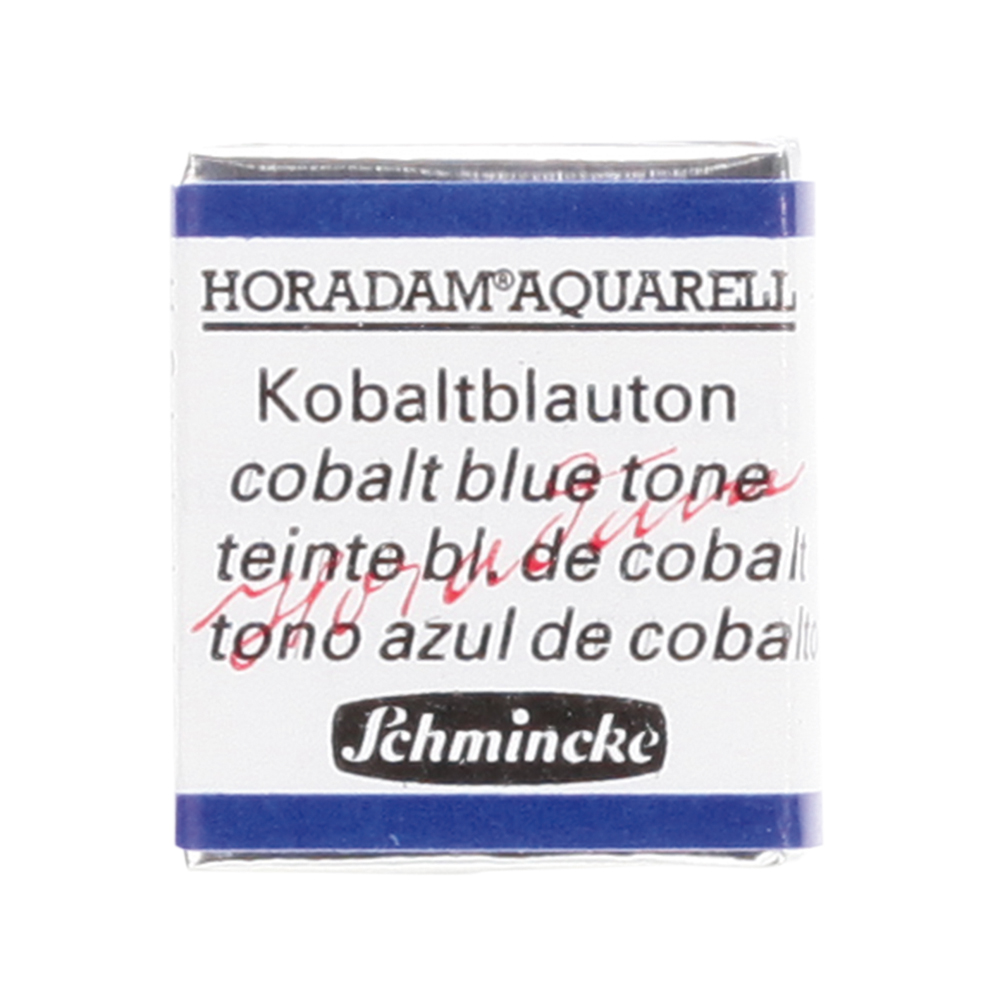 Peinture aquarelle Horadam demi-godet extra-fine 486 - Teinte bleu de cobalt