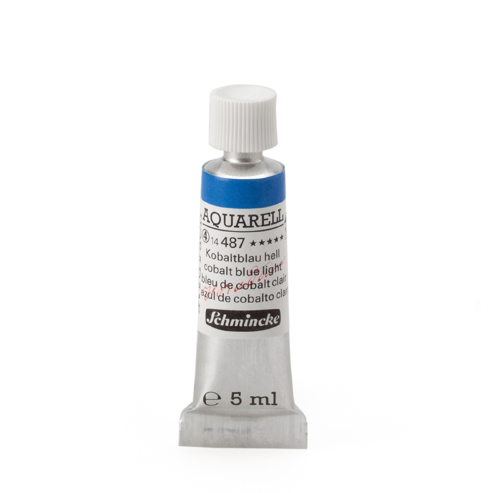 Peinture aquarelle Horadam 5 ml extra-fine 487 - Bleu de cobalt clair