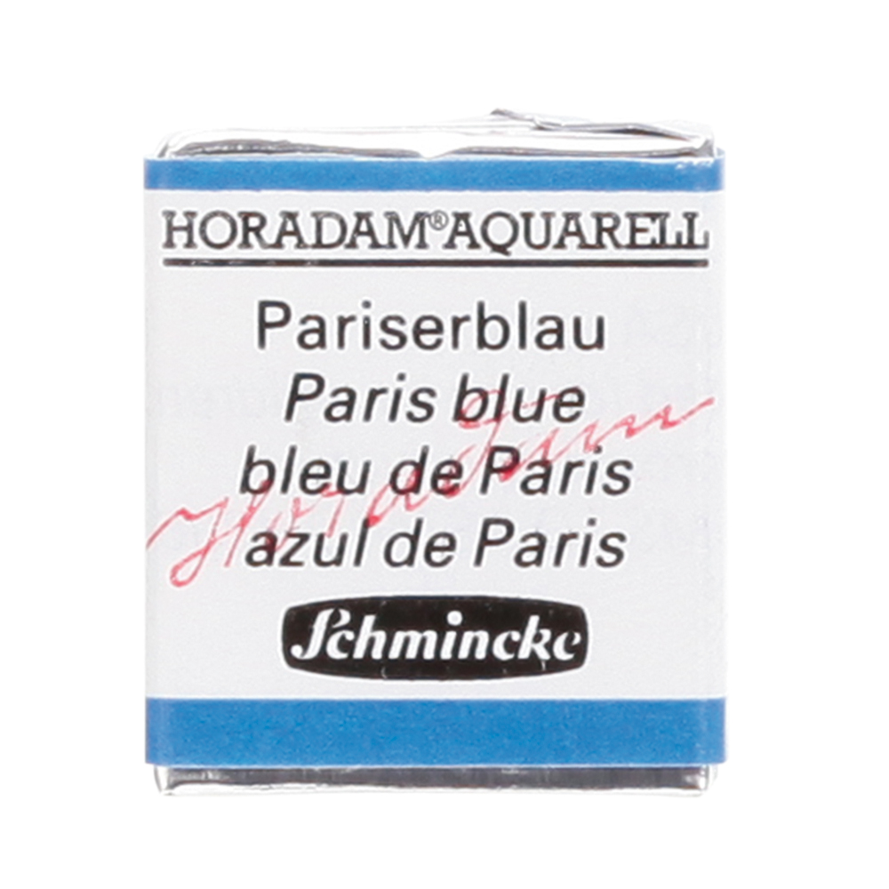 Peinture aquarelle Horadam demi-godet extra-fine 491 - Bleu de Paris