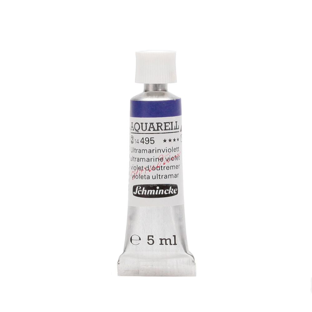 Peinture aquarelle Horadam 5 ml extra-fine 495 - Violet d'outremer