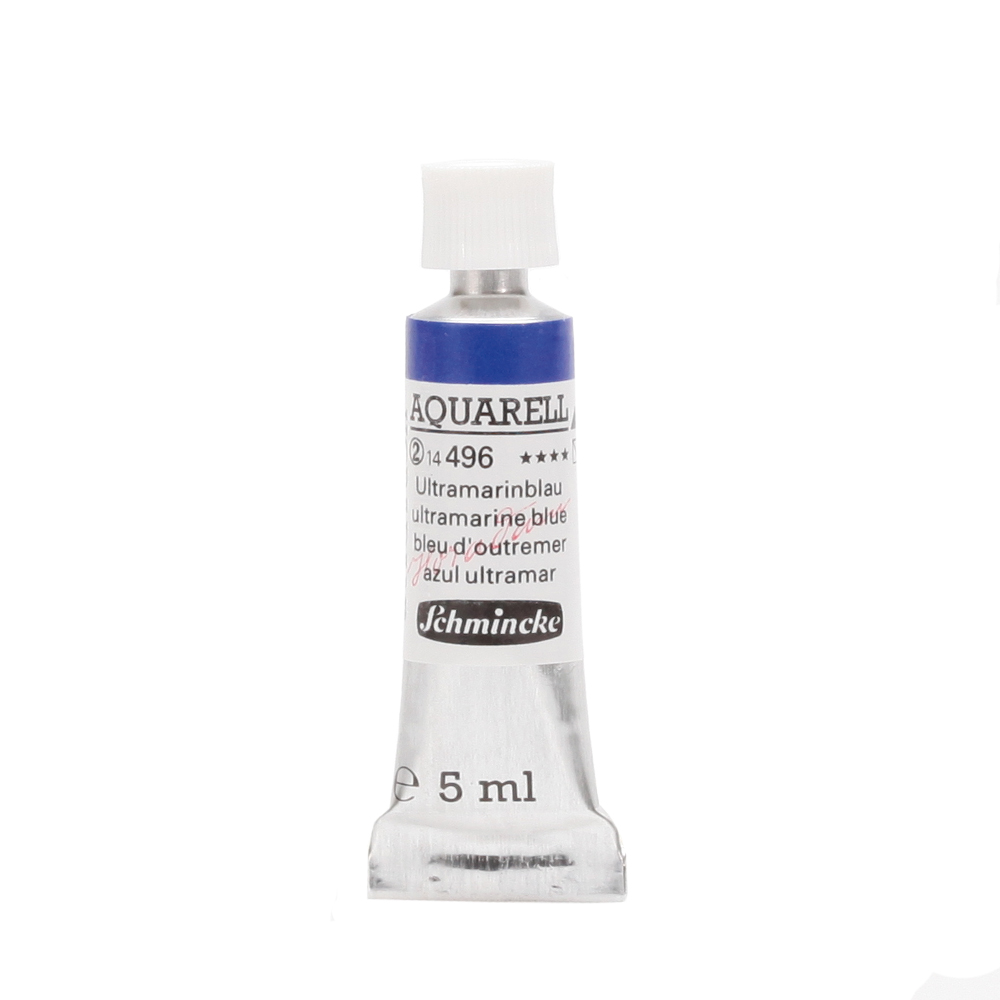 Peinture aquarelle Horadam 5 ml extra-fine 496 - Bleu d'outremer