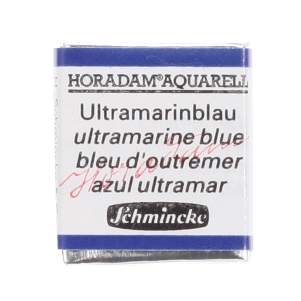 Peinture aquarelle Horadam demi-godet extra-fine 496 - Bleu d'outremer