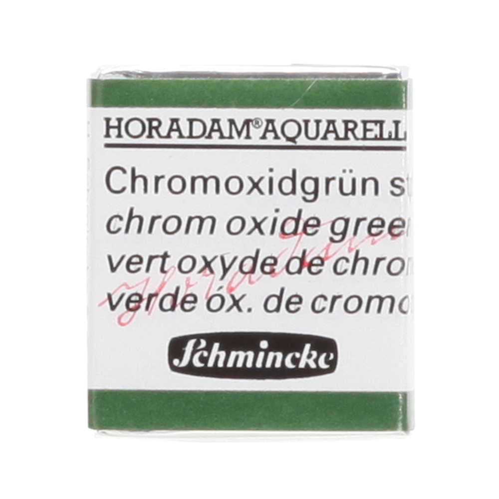 Peinture aquarelle Horadam demi-godet extra-fine 512 - Vert oxyde de chrome