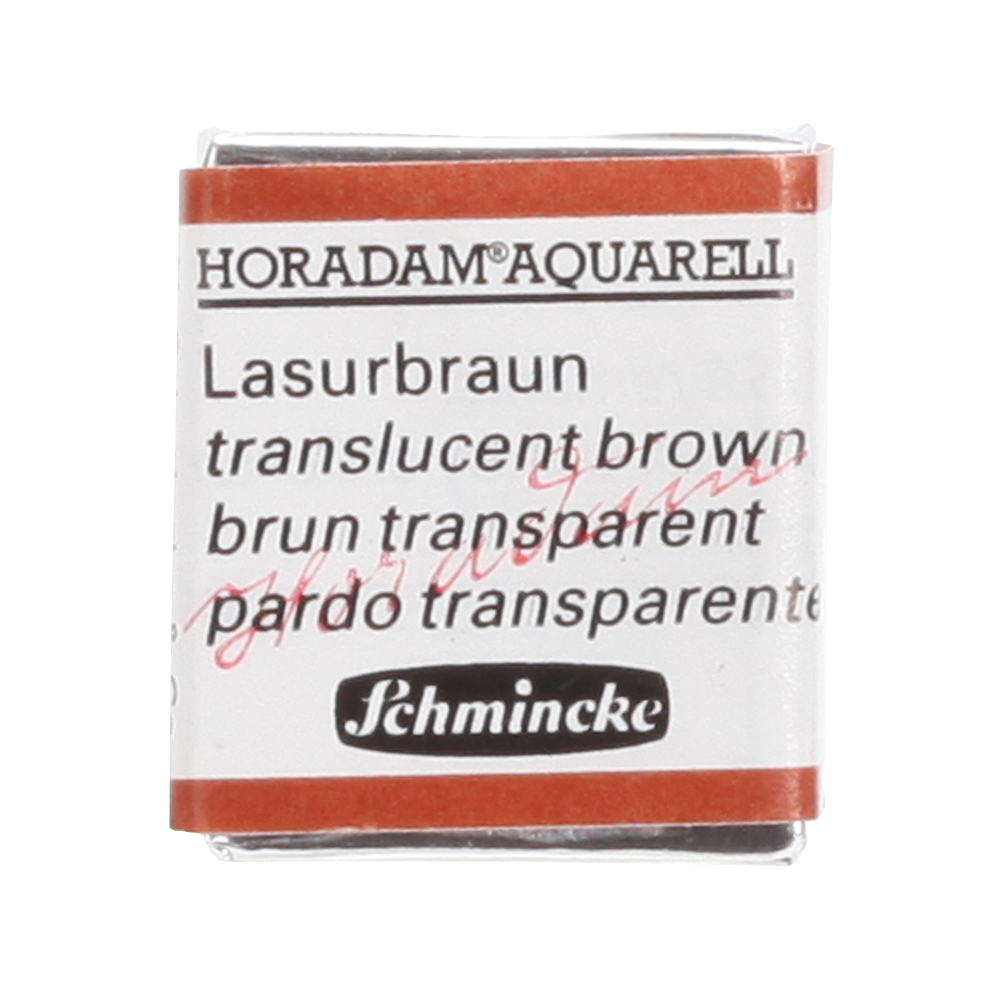 Peinture aquarelle Horadam demi-godet extra-fine 648 - Brun transparent