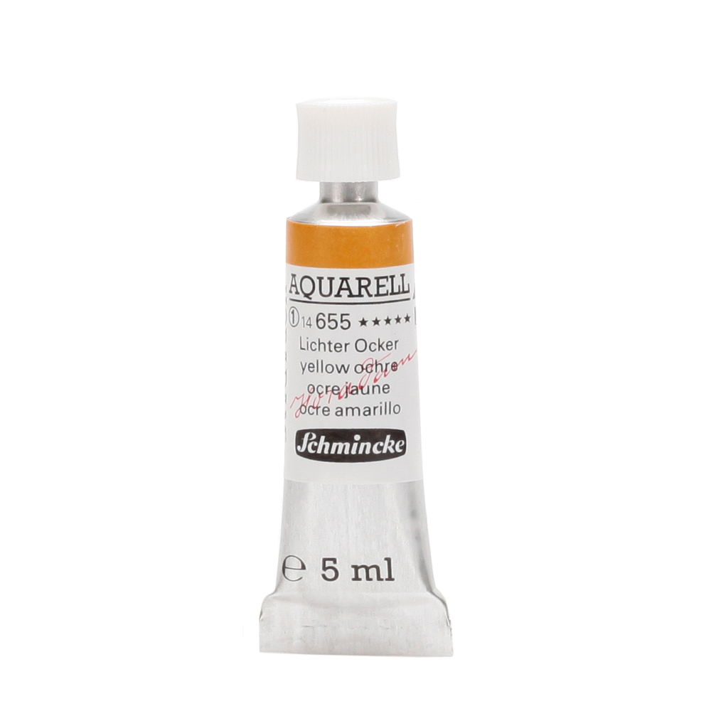 Peinture aquarelle Horadam 5 ml extra-fine 655 - Ocre jaune