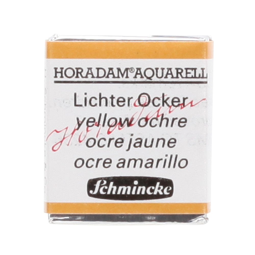 Peinture aquarelle Horadam demi-godet extra-fine 655 - Ocre jaune