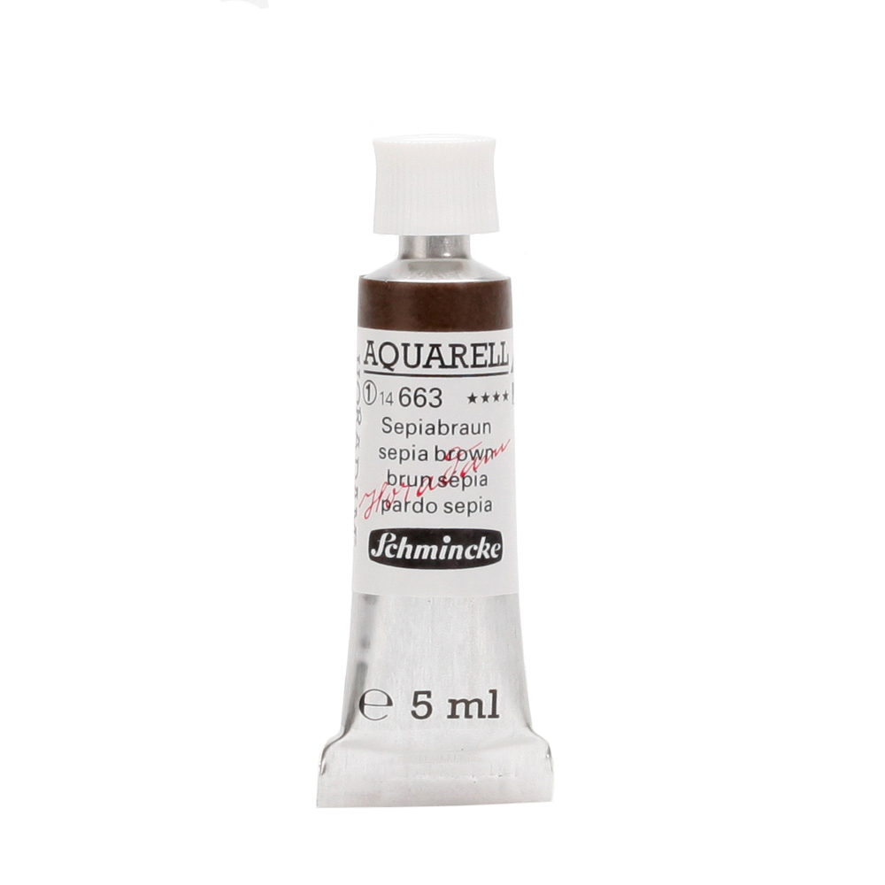 Peinture aquarelle Horadam 5 ml extra-fine 663 - Brun sépia