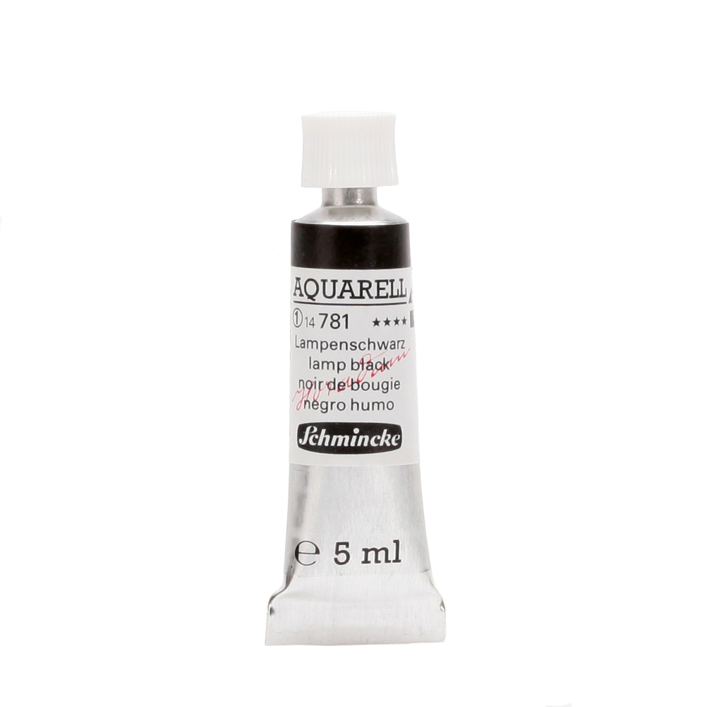 Peinture aquarelle Horadam 5 ml extra-fine 781 - Noir de Bougie