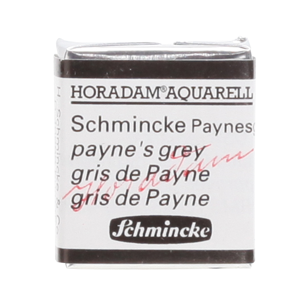 Peinture aquarelle Horadam demi-godet extra-fine 783 - Gris de Payne Schmincke