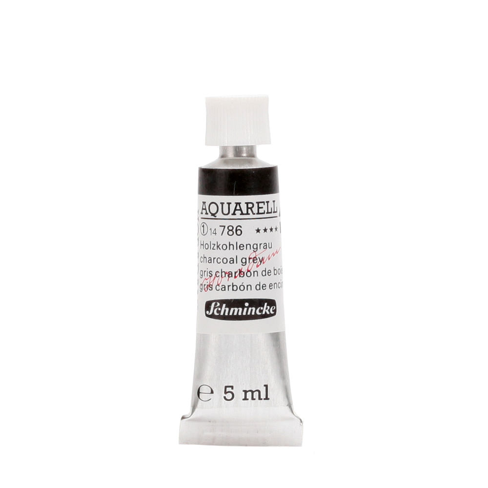 Peinture aquarelle Horadam 5 ml extra-fine 786 - Gris charbon de bois