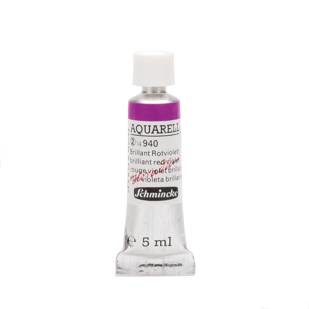 Peinture aquarelle Horadam 5 ml extra-fine 940 - Rouge violet brillant