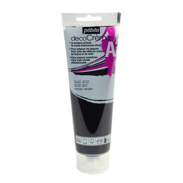 Auxiliaire decoCrème Gesso noir - 120 ml