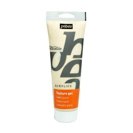 Studio acrylics HV - Gel texture sable jaune - 250 ml