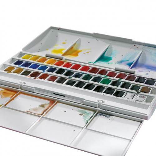 Aquarelle fine Cotman - 45 demi-godets