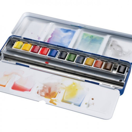 Aquarelle fine Cotman - 12 demi-godets