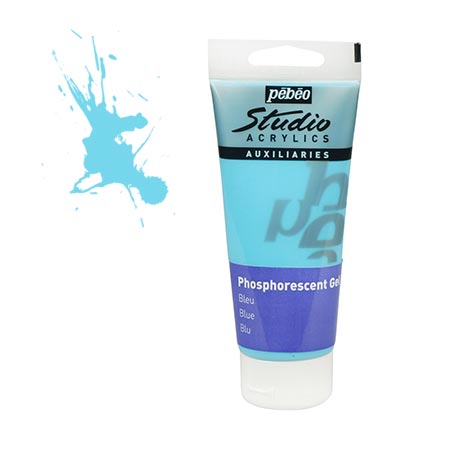 Acrylics Studio - Gel bleu phosphorescent - couleur 114 - 100 ml