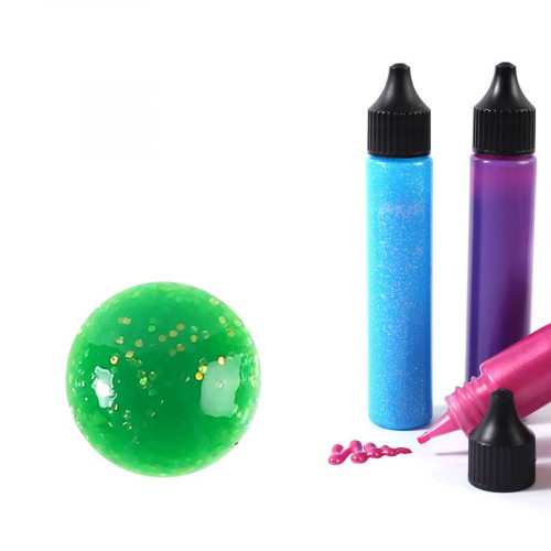 Peinture 3D Slow & Art - vert pailleté - Scrapmalin