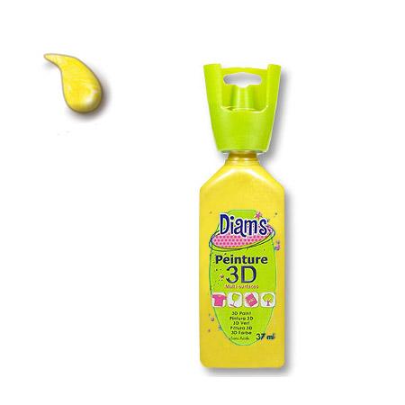 Peinture 3D Diams Nacré - Jaune Paille - 37 ml