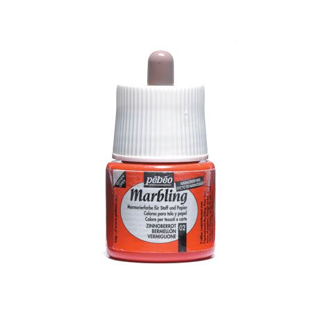 Marbling peinture - Vermillon 45 ml - couleur 02