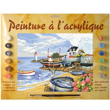 Peinture par numéro - Rivage breton