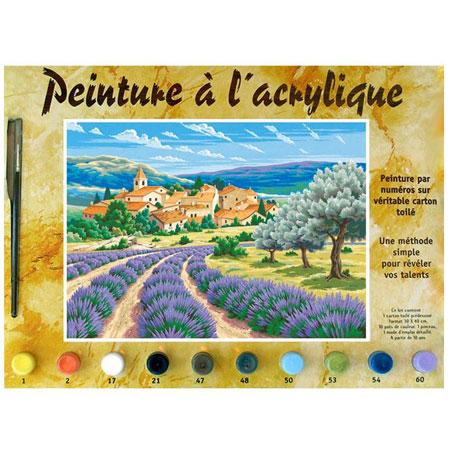 Peinture par numéro - Lavande en Provence - Scrapmalin