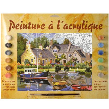 Peinture par numéro - Maisons bretonnes - Scrapmalin