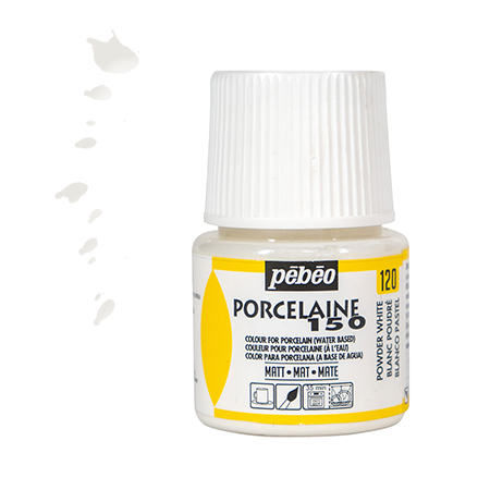 Peinture Porcelaine 150 blanc poudré - 45 ml