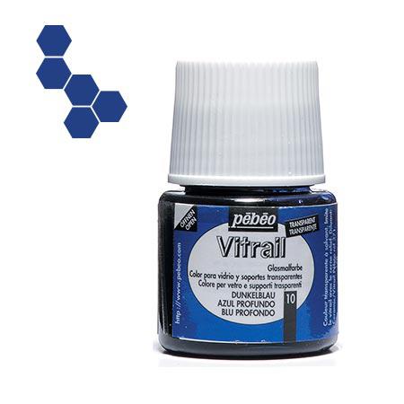 Vitrail - Transparent bleu profond 45 ml - couleur 10