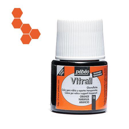Vitrail - Transparent orange 45 ml - couleur 16