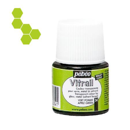 Vitrail - Brillant vert pomme 45 ml - couleur 34